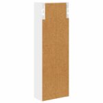 vidaXL Kúpeľňová nástenná skriňa s poličkou Biely 20 x 10 x 60,5 cm – Obrázok 8