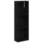 vidaXL Kúpeľňová nástenná skriňa Nástenný Čierny Dub 20 x 10 x 60,5 cm – Obrázok 2