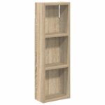 vidaXL Kúpeľňová nástenná skriňa Nástenný Sonoma dub 20 x 10 x 60,5 cm – Obrázok 2