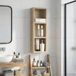 vidaXL Kúpeľňová nástenná skriňa Nástenný Sonoma dub 20 x 10 x 60,5 cm – Obrázok 5