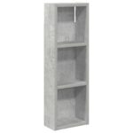 vidaXL Kúpeľňová nástenná skriňa Betónovo Sivá 20 x 10 x 60,5 cm – Obrázok 2