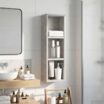 vidaXL Kúpeľňová nástenná skriňa Betónovo Sivá 20 x 10 x 60,5 cm – Obrázok 5