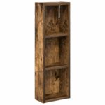vidaXL Kúpeľňová nástenná skriňa Nástenný Údený Dub 20 x 10 x 60,5 cm – Obrázok 2