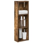 vidaXL Kúpeľňová nástenná skriňa Nástenný Údený Dub 20 x 10 x 60,5 cm – Obrázok 3