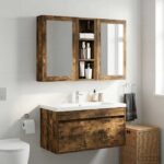 vidaXL Kúpeľňová nástenná skriňa Nástenný Údený Dub 20 x 10 x 60,5 cm – Obrázok 4
