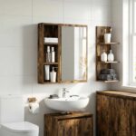 vidaXL Kúpeľňová nástenná skriňa Nástenný Údený Dub 20 x 10 x 60,5 cm – Obrázok 5
