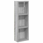 vidaXL Kúpeľňová nástenná skriňa Sivá Sonoma 20 x 10 x 60,5 cm – Obrázok 2