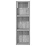 vidaXL Kúpeľňová nástenná skriňa Sivá Sonoma 20 x 10 x 60,5 cm – Obrázok 6