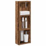 vidaXL Kúpeľňová nástenná skriňa Staré drevo 20 x 10 x 60,5 cm – Obrázok 3