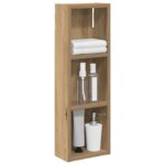 vidaXL Kúpeľňová nástenná skriňa Remeselnícky dub 20 x 10 x 60,5 cm – Obrázok 3