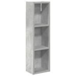 vidaXL Kúpeľňová nástenná skriňa Betónovo Sivá 20 x 14 x 70 cm – Obrázok 2