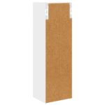 vidaXL Kúpeľňová nástenná skriňa s poličkou Biely 20 x 16 x 62,5 cm – Obrázok 8