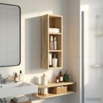 vidaXL Kúpeľňová nástenná skriňa Nástenný Sonoma dub 20 x 16 x 62,5 cm – Obrázok 4