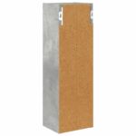 vidaXL Kúpeľňová nástenná skriňa Betónovo Sivá 20 x 16 x 62,5 cm – Obrázok 8