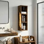 vidaXL Kúpeľňová nástenná skriňa Nástenný Údený Dub 20 x 16 x 62,5 cm – Obrázok 4