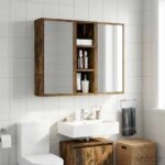 vidaXL Kúpeľňová nástenná skriňa Nástenný Údený Dub 20 x 16 x 62,5 cm – Obrázok 5