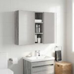 vidaXL Kúpeľňová nástenná skriňa Sivá Sonoma 20 x 16 x 62,5 cm – Obrázok 4