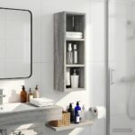 vidaXL Kúpeľňová nástenná skriňa Sivá Sonoma 20 x 16 x 62,5 cm – Obrázok 5