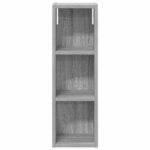 vidaXL Kúpeľňová nástenná skriňa Sivá Sonoma 20 x 16 x 62,5 cm – Obrázok 6
