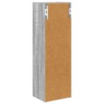vidaXL Kúpeľňová nástenná skriňa Sivá Sonoma 20 x 16 x 62,5 cm – Obrázok 8