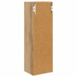 vidaXL Kúpeľňová nástenná skriňa Remeselnícky dub 20 x 16 x 62,5 cm – Obrázok 8
