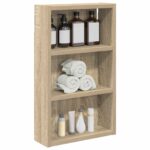 vidaXL Kúpeľňová nástenná skriňa s poličkou Sonoma dub 30 x 10 x 50 cm – Obrázok 3