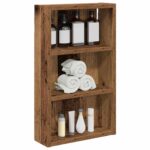 vidaXL Kúpeľňová nástenná skriňa Nástenný Staré drevo 30 x 10 x 50 cm – Obrázok 3