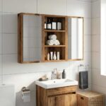 vidaXL Kúpeľňová nástenná skriňa Nástenný Staré drevo 30 x 10 x 50 cm – Obrázok 4