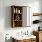 vidaXL Kúpeľňová nástenná skriňa Nástenný Staré drevo 30 x 10 x 50 cm – Obrázok 5