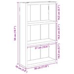 vidaXL Kúpeľňová nástenná skriňa Remeselnícky dub 30 x 10 x 50 cm – Obrázok 10