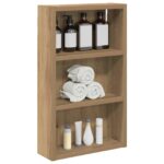 vidaXL Kúpeľňová nástenná skriňa Remeselnícky dub 30 x 10 x 50 cm – Obrázok 3