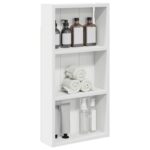 vidaXL Kúpeľňová nástenná skriňa s poličkou Biely 30 x 10 x 60,5 cm – Obrázok 3