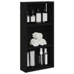 vidaXL Kúpeľňová nástenná skriňa Nástenný Čierny Dub 30 x 10 x 60,5 cm – Obrázok 3