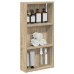 vidaXL Kúpeľňová nástenná skriňa Nástenný Sonoma dub 30 x 10 x 60,5 cm – Obrázok 3