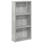 vidaXL Kúpeľňová nástenná skriňa Betónovo Sivá 30 x 10 x 60,5 cm – Obrázok 2