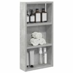 vidaXL Kúpeľňová nástenná skriňa Betónovo Sivá 30 x 10 x 60,5 cm – Obrázok 3