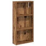 vidaXL Kúpeľňová nástenná skriňa Staré drevo 30 x 10 x 60,5 cm – Obrázok 2