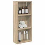 vidaXL Kúpeľňová nástenná skriňa s poličkou Sonoma dub 30 x 14 x 70 cm – Obrázok 3