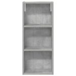 vidaXL Kúpeľňová nástenná skriňa Betónovo Sivá 30 x 14 x 70 cm – Obrázok 6