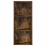 vidaXL Kúpeľňová nástenná skriňa s poličkou Údený Dub 30 x 14 x 70 cm – Obrázok 6