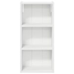 vidaXL Kúpeľňová nástenná skriňa s poličkou Biely 30 x 16 x 62,5 cm – Obrázok 6