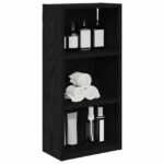 vidaXL Kúpeľňová nástenná skriňa Nástenný Čierny Dub 30 x 16 x 62,5 cm – Obrázok 3