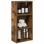vidaXL Kúpeľňová nástenná skriňa Nástenný Údený Dub 30 x 16 x 62,5 cm – Obrázok 3