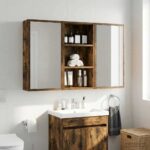 vidaXL Kúpeľňová nástenná skriňa Nástenný Údený Dub 30 x 16 x 62,5 cm – Obrázok 4