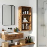 vidaXL Kúpeľňová nástenná skriňa Staré drevo 30 x 16 x 62,5 cm – Obrázok 5