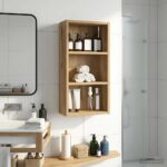 vidaXL Kúpeľňová nástenná skriňa Remeselnícky dub 30 x 16 x 62,5 cm – Obrázok 4