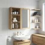 vidaXL Kúpeľňová nástenná skriňa Remeselnícky dub 30 x 16 x 62,5 cm – Obrázok 5