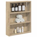 vidaXL Kúpeľňová nástenná skriňa s poličkou Sonoma dub 40 x 10 x 50 cm – Obrázok 3