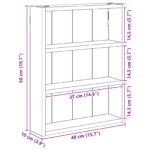 vidaXL Kúpeľňová nástenná skriňa Betónovo Sivá 40 x 10 x 50 cm – Obrázok 10