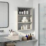 vidaXL Kúpeľňová nástenná skriňa Betónovo Sivá 40 x 10 x 50 cm – Obrázok 4